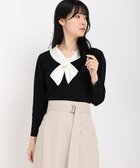 【ストロベリーフィールズ/STRAWBERRY FIELDS】のリボン衿ニット 人気、トレンドファッション・服の通販 founy(ファニー) ファッション Fashion レディースファッション WOMEN トップス・カットソー Tops/Tshirt ニット Knit Tops リボン Ribbon thumbnail ブラック2|ID: prp329100004164593 ipo3291000000028773152