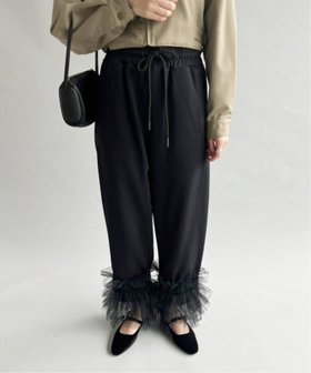 【エディット フォー ルル/edit.for LuLu】の【VIVIANO / ヴィヴィアーノ】Tulle Sweat Pants 人気、トレンドファッション・服の通販 founy(ファニー) ファッション Fashion レディースファッション WOMEN パンツ Pants 2024年 2024 2024-2025秋冬・A/W Aw/Autumn/Winter/Fw/Fall/2024-2025 エレガント 上品 Elegant モチーフ Motif |ID:prp329100004164948