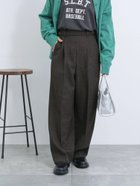 【サマンサモスモス/Samansa Mos2】のカチオン染めチェック柄イージーパンツ 人気、トレンドファッション・服の通販 founy(ファニー) ファッション Fashion レディースファッション WOMEN パンツ Pants スマート Smart センター Center チェック Check 定番 Standard thumbnail ブラウン|ID: prp329100004164960 ipo3291000000028776402