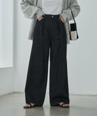 【コーエン/COEN】のタックワイドデニムパンツ 人気、トレンドファッション・服の通販 founy(ファニー) ファッション Fashion レディースファッション WOMEN パンツ Pants デニムパンツ Denim Pants おすすめ Recommend コンパクト Compact シューズ Shoes シンプル Simple スウェット Sweat デニム Denim フラット Flat フロント Front ポケット Pocket ワイド Wide thumbnail BLACK|ID: prp329100004164979 ipo3291000000028776493