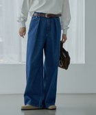 【コーエン/COEN】のタックワイドデニムパンツ 人気、トレンドファッション・服の通販 founy(ファニー) ファッション Fashion レディースファッション WOMEN パンツ Pants デニムパンツ Denim Pants おすすめ Recommend コンパクト Compact シューズ Shoes シンプル Simple スウェット Sweat デニム Denim フラット Flat フロント Front ポケット Pocket ワイド Wide thumbnail COBALT|ID: prp329100004164979 ipo3291000000028776494