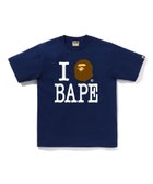 【その他のブランド/Other】のI LOVE BAPE TEE 人気、トレンドファッション・服の通販 founy(ファニー) ファッション Fashion メンズファッション MEN ショート Short スリーブ Sleeve フロント Front プリント Print モチーフ Motif ラバー Rubber thumbnail NAVY|ID: prp329100004165402 ipo3291000000028787305