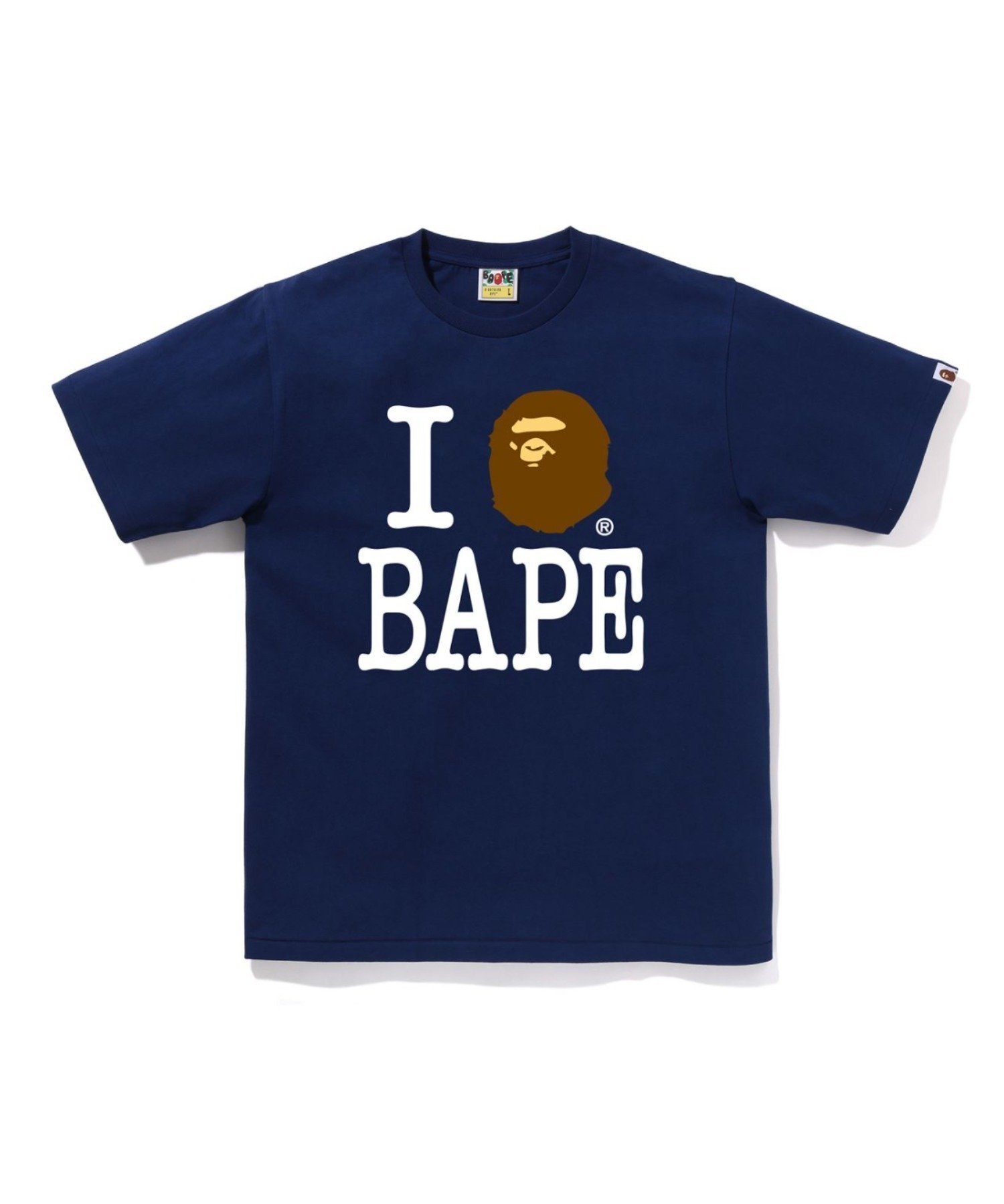 【その他のブランド/Other】のI LOVE BAPE TEE インテリア・キッズ・メンズ・レディースファッション・服の通販 founy(ファニー) 　ファッション　Fashion　メンズファッション　MEN　ショート　Short　スリーブ　Sleeve　フロント　Front　プリント　Print　モチーフ　Motif　ラバー　Rubber　NAVY|ID: prp329100004165402 ipo3291000000028787305