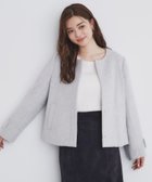 【インデックス/INDEX】のウール混ノーカラーショートコート 人気、トレンドファッション・服の通販 founy(ファニー) ファッション Fashion レディースファッション WOMEN アウター Coat Outerwear コート Coats カシミヤ Cashmere ミックス Mix thumbnail グレー|ID: prp329100004165446 ipo3291000000028787823