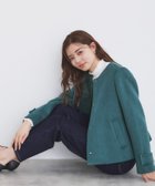 【インデックス/INDEX】のウール混ノーカラーショートコート 人気、トレンドファッション・服の通販 founy(ファニー) ファッション Fashion レディースファッション WOMEN アウター Coat Outerwear コート Coats カシミヤ Cashmere ミックス Mix thumbnail ブルーグリーン|ID: prp329100004165446 ipo3291000000028787826