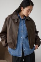 【アズール バイ マウジー/AZUL by moussy】のフェイクレザージャケット 人気、トレンドファッション・服の通販 founy(ファニー) ファッション Fashion レディースファッション WOMEN アウター Coat Outerwear ジャケット Jackets 2024年 2024 2024-2025秋冬・A/W Aw/Autumn/Winter/Fw/Fall/2024-2025 A/W・秋冬 Aw・Autumn/Winter・Fw・Fall-Winter おすすめ Recommend クール Cool シンプル Simple スタンド Stand ハイネック High Neck ブルゾン Blouson ボトム Bottom 今季 This Season 冬 Winter thumbnail BRN|ID: prp329100004165459 ipo3291000000028787931