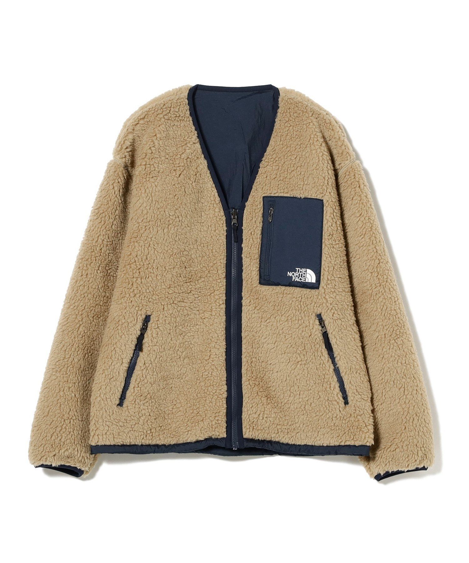 【ビーミングライフストアバイビームス/B:MING LIFE STORE by BEAMS】のTHE NORTH FACE / リバーシブル エクストリーム パイル カーディガン(XS~S)(ユニセックス) インテリア・キッズ・メンズ・レディースファッション・服の通販 founy(ファニー) 　ファッション　Fashion　レディースファッション　WOMEN　トップス・カットソー　Tops/Tshirt　カーディガン　Cardigans　アウトドア　Outdoor　カーディガン　Cardigan　コレクション　Collection　フィット　Fit　フラット　Flat　ポケット　Pocket　ランニング　Running　リバーシブル　Reversible　ケルプタン/ネイビー|ID: prp329100004165461 ipo3291000000028787949