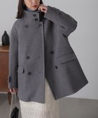 【フリーズマート/FREE'S MART】のスタンド2wayピーコート 人気、トレンドファッション・服の通販 founy(ファニー) ファッション Fashion レディースファッション WOMEN アウター Coat Outerwear コート Coats おすすめ Recommend ショート Short ジャージ Jersey スタンド Stand フェルト Felt ミドル Middle ミニスカート Mini Skirt リラックス Relax ロング Long ワーク Work thumbnail チャコールグレー|ID: prp329100004165470 ipo3291000000028788000