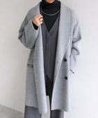 【その他のブランド/Other】のリバー ダブルコート evernavy エバーネイビー 人気、トレンドファッション・服の通販 founy(ファニー) ファッション Fashion レディースファッション WOMEN アウター Coat Outerwear コート Coats ショール Shawl ダブル Double フェイス Face ベーシック Basic ポケット Pocket ミドル Middle エレガント 上品 Elegant 防寒 Cold Protection thumbnail ライトグレー|ID: prp329100004165500 ipo3291000000028788222