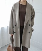 【その他のブランド/Other】のリバー ダブルコート evernavy エバーネイビー 人気、トレンドファッション・服の通販 founy(ファニー) ファッション Fashion レディースファッション WOMEN アウター Coat Outerwear コート Coats ショール Shawl ダブル Double フェイス Face ベーシック Basic ポケット Pocket ミドル Middle エレガント 上品 Elegant 防寒 Cold Protection thumbnail ベージュ|ID: prp329100004165500 ipo3291000000028788226