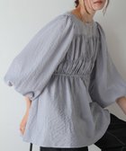 【ブージュルード/Bou Jeloud】のバックリボンシャーリングブラウス 人気、トレンドファッション・服の通販 founy(ファニー) ファッション Fashion レディースファッション WOMEN トップス・カットソー Tops/Tshirt シャツ/ブラウス Shirts/Blouses インナー Inner キャミソール Camisole 切替 Switching シャーリング Shirring スラックス Slacks スリット Slit スリーブ Sleeve チュニック Tunic デニム Denim 長袖 Long Sleeve バルーン Balloon ビスチェ Bustier フェミニン Feminine フレア Flare リボン Ribbon ロング Long 夏 Summer thumbnail L.GRAY|ID: prp329100004165557 ipo3291000000028887294