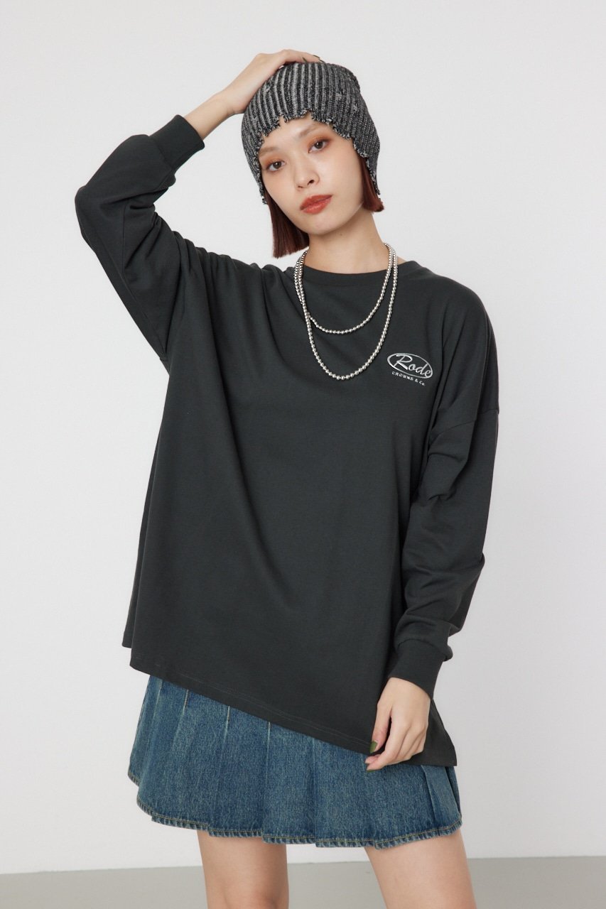 【ロデオクラウンズワイドボウル/RODEO CROWNS WIDE BOWL】のMSロゴL/S Tシャツ インテリア・キッズ・メンズ・レディースファッション・服の通販 founy(ファニー) 　ファッション　Fashion　レディースファッション　WOMEN　トップス・カットソー　Tops/Tshirt　シャツ/ブラウス　Shirts/Blouses　ロング / Tシャツ　T-Shirts　トレンド　Trend　ポケット　Pocket　ルーズ　Loose　C.GRY|ID: prp329100004165600 ipo3291000000028866436