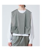 【マーコート/MARcourt】のmizuiro ind クルーネックショートベスト 人気、トレンドファッション・服の通販 founy(ファニー) ファッション Fashion レディースファッション WOMEN アウター Coat Outerwear トップス・カットソー Tops/Tshirt ベスト/ジレ Gilets/Vests セットアップ Set Up ノースリーブ No Sleeve フロント Front ベスト Vest ベーシック Basic ポケット Pocket エレガント 上品 Elegant 無地 Plain Color thumbnail グレー|ID: prp329100004165688 ipo3291000000028791472