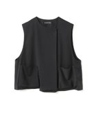 【マーコート/MARcourt】のmizuiro ind クルーネックショートベスト 人気、トレンドファッション・服の通販 founy(ファニー) ファッション Fashion レディースファッション WOMEN アウター Coat Outerwear トップス・カットソー Tops/Tshirt ベスト/ジレ Gilets/Vests セットアップ Set Up ノースリーブ No Sleeve フロント Front ベスト Vest ベーシック Basic ポケット Pocket エレガント 上品 Elegant 無地 Plain Color thumbnail ブラック|ID: prp329100004165688 ipo3291000000028791475