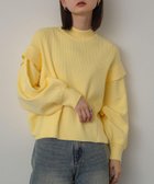 【センスオブプレイス/SENSE OF PLACE by URBAN RESEARCH】のストレッチショルダータックセーター 人気、トレンドファッション・服の通販 founy(ファニー) ファッション Fashion レディースファッション WOMEN 2024年 2024 2024-2025秋冬・A/W Aw/Autumn/Winter/Fw/Fall/2024-2025 A/W・秋冬 Aw・Autumn/Winter・Fw・Fall-Winter 冬 Winter thumbnail YELLOW|ID: prp329100004165698 ipo3291000000029123036