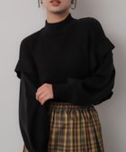 【センスオブプレイス/SENSE OF PLACE by URBAN RESEARCH】のストレッチショルダータックセーター 人気、トレンドファッション・服の通販 founy(ファニー) ファッション Fashion レディースファッション WOMEN 2024年 2024 2024-2025秋冬・A/W Aw/Autumn/Winter/Fw/Fall/2024-2025 A/W・秋冬 Aw・Autumn/Winter・Fw・Fall-Winter 冬 Winter thumbnail BLACK|ID: prp329100004165698 ipo3291000000029123041