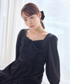 【レトロガール/RETRO GIRL】のシャーリングキャンディOP 人気、トレンドファッション・服の通販 founy(ファニー) ファッション Fashion レディースファッション WOMEN ワンピース Dress おすすめ Recommend ガーリー Girly シャーリング Shirring スクエア Square スリーブ Sleeve デコルテ Decolletage ネックレス Necklace フェミニン Feminine ロング Long ワンポイント One Point エレガント 上品 Elegant thumbnail ブラック|ID: prp329100004165914 ipo3291000000028794671