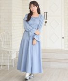 【レトロガール/RETRO GIRL】のシャーリングキャンディOP 人気、トレンドファッション・服の通販 founy(ファニー) ファッション Fashion レディースファッション WOMEN ワンピース Dress おすすめ Recommend ガーリー Girly シャーリング Shirring スクエア Square スリーブ Sleeve デコルテ Decolletage ネックレス Necklace フェミニン Feminine ロング Long ワンポイント One Point エレガント 上品 Elegant thumbnail ブルー|ID: prp329100004165914 ipo3291000000028794673