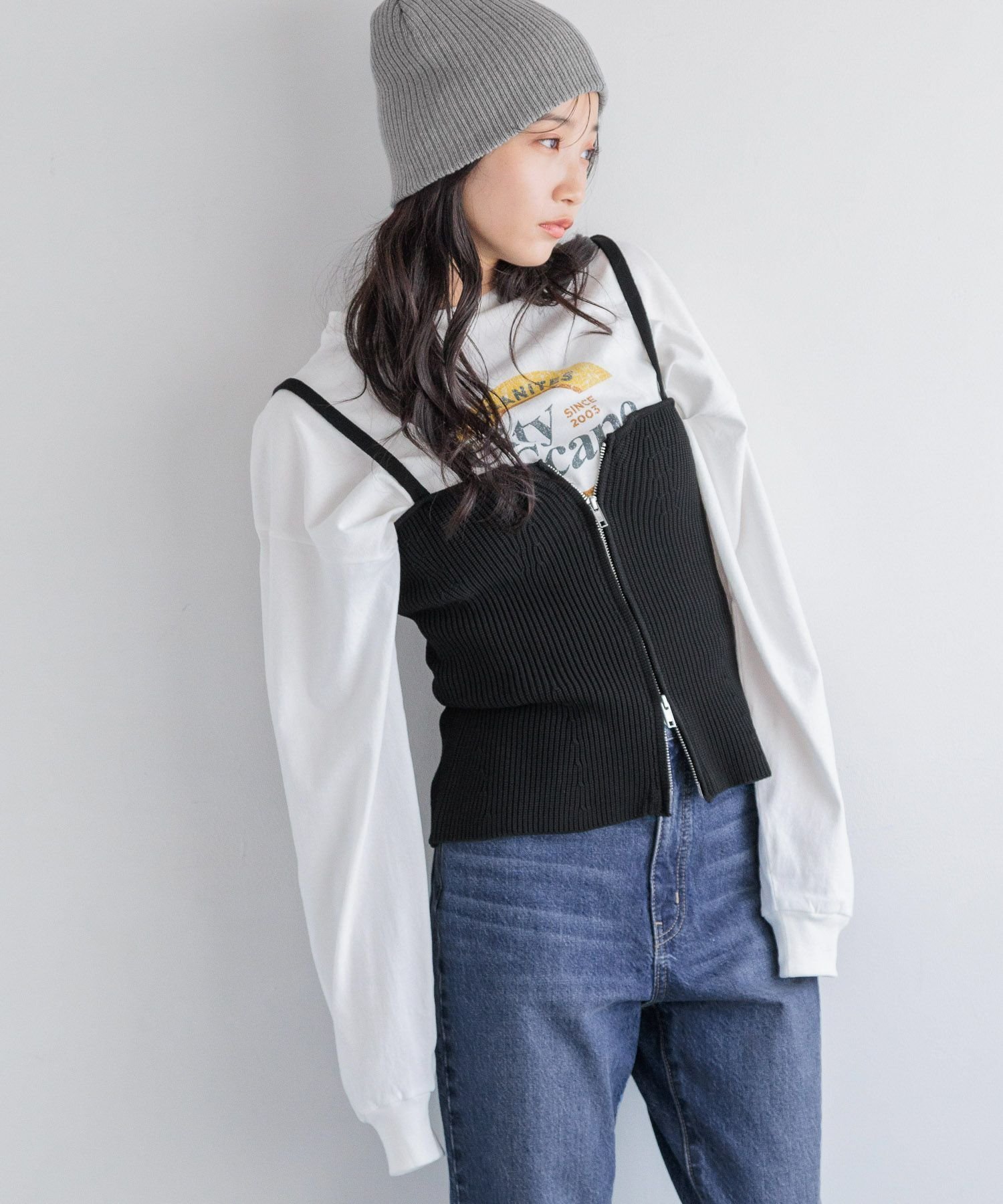 【ローリーズファーム/LOWRYS FARM】のマルチWAYZIPビスチェ 人気、トレンドファッション・服の通販 founy(ファニー) 　ファッション　Fashion　レディースファッション　WOMEN　トップス・カットソー　Tops/Tshirt　ビスチェ　Bustier　おすすめ　Recommend　ビスチェ　Bustier　 other-1|ID: prp329100004166615 ipo3291000000028806792