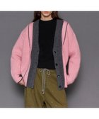 【メゾンスペシャル/MAISON SPECIAL】のDouble Color Layered Knit Cardigan 人気、トレンドファッション・服の通販 founy(ファニー) ファッション Fashion レディースファッション WOMEN トップス・カットソー Tops/Tshirt ニット Knit Tops カーディガン Cardigans カーディガン Cardigan ドッキング Docking thumbnail PNK|ID: prp329100004166728 ipo3291000000028808344