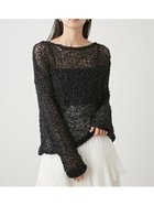 【スナイデル/SNIDEL】のローゲージニットプルオーバー 人気、トレンドファッション・服の通販 founy(ファニー) ファッション Fashion レディースファッション WOMEN トップス・カットソー Tops/Tshirt ニット Knit Tops プルオーバー Pullover おすすめ Recommend インナー Inner ウェーブ Wave キャミソール Camisole シフォン Chiffon エレガント 上品 Elegant thumbnail BLK[009]|ID: prp329100004166961 ipo3291000000028811470