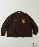 【その他のブランド/Other】のMLB メジャーリーグベースボール 別注 ビッグシルエット フロント刺繍 ニットカーディガン 【限定展開】 ブラウン|ID: prp329100004166979 ipo3291000000028811736