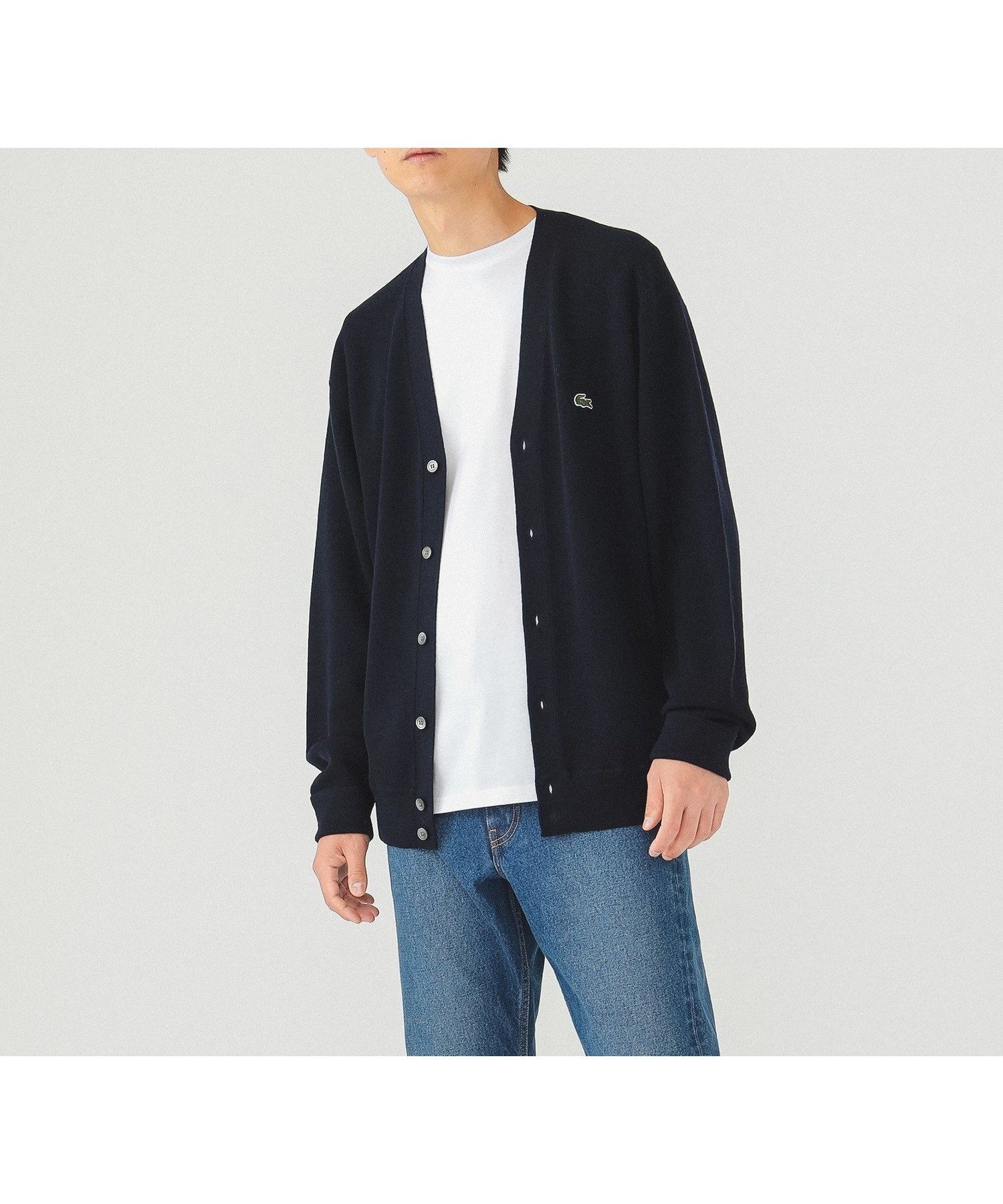 【その他のブランド/Other】のLACOSTE / 別注 カーディガン インテリア・キッズ・メンズ・レディースファッション・服の通販 founy(ファニー) 　ファッション　Fashion　メンズファッション　MEN　カーディガン　Cardigan　クラシック　Classic　ショルダー　Shoulder　ドロップ　Drop　フィット　Fit　リラックス　Relax　ワンポイント　One Point　別注　Special Order　166-MARINE|ID: prp329100004167014 ipo3291000000028812148