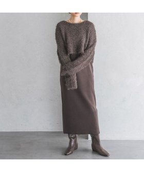 【アパートバイローリーズ/apart by lowrys】のラメシャギー2Pセットワンピース 人気、トレンドファッション・服の通販 founy(ファニー) ファッション Fashion レディースファッション WOMEN ワンピース Dress カーディガン Cardigan クロップド Cropped ストレッチ Stretch トレンド Trend ノースリーブ No Sleeve フェザー Feather ロング Long |ID:prp329100004167073