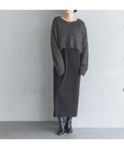 【アパートバイローリーズ/apart by lowrys】のラメシャギー2Pセットワンピース 人気、トレンドファッション・服の通販 founy(ファニー) ファッション Fashion レディースファッション WOMEN ワンピース Dress カーディガン Cardigan クロップド Cropped ストレッチ Stretch トレンド Trend ノースリーブ No Sleeve フェザー Feather ロング Long thumbnail チャコールグレー×ブラック18|ID: prp329100004167073 ipo3291000000028813054