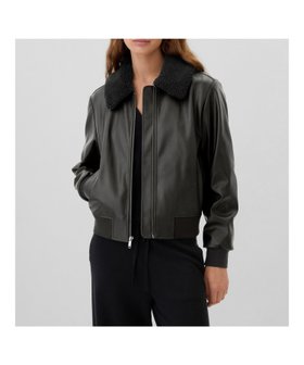 【ギャップ/GAP】のV-FAUX LEATHER BOMBER JACKET 人気、トレンドファッション・服の通販 founy(ファニー) ファッション Fashion レディースファッション WOMEN アウター Coat Outerwear ジャケット Jackets |ID:prp329100004167592