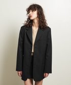 【ビューティ&ユース ユナイテッドアローズ/BEAUTY&YOUTH / UNITED ARROWS】のATTISESSION ツイル 6ボタン ジャケット 人気、トレンドファッション・服の通販 founy(ファニー) ファッション Fashion レディースファッション WOMEN アウター Coat Outerwear ジャケット Jackets ショーツ Shorts ジャケット Jacket ストライプ Stripe セットアップ Set Up ツイル Twill デニム Denim 定番 Standard フェミニン Feminine フロント Front ボトム Bottom おすすめ Recommend thumbnail BLACK|ID: prp329100004167596 ipo3291000000028822849