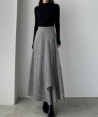 【ジュノア/JUNOAH】のLouere ツイードフレアスカート 人気、トレンドファッション・服の通販 founy(ファニー) ファッション Fashion レディースファッション WOMEN スカート Skirt Aライン/フレアスカート Flared A-Line Skirts thumbnail グレー|ID: prp329100004167607 ipo3291000000028823751