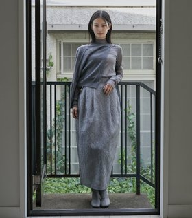 【ルシェル ブルー/LE CIEL BLEU】のハイネックウエストコクーンスカート / High-Waisted Cocoon Skirt 人気、トレンドファッション・服の通販 founy(ファニー) ファッション Fashion レディースファッション WOMEN スカート Skirt エレガント 上品 Elegant |ID:prp329100004167668