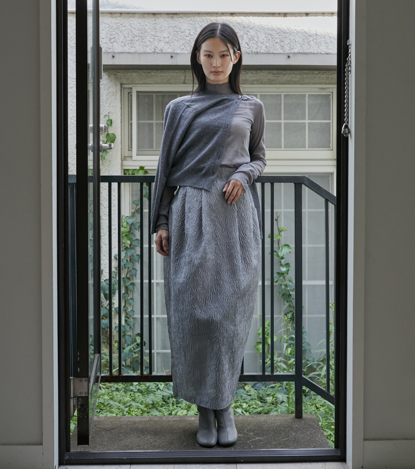 【ルシェル ブルー/LE CIEL BLEU】のハイネックウエストコクーンスカート / High-Waisted Cocoon Skirt 人気、トレンドファッション・服の通販 founy(ファニー) 　ファッション　Fashion　レディースファッション　WOMEN　スカート　Skirt　エレガント 上品　Elegant　 other-1|ID: prp329100004167668 ipo3291000000028824281