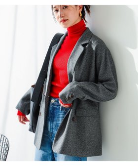 【ビーミングライフストアバイビームス/B:MING LIFE STORE by BEAMS】のツイード ダブル ジャケット(S~M) 24AW ブレザー ゆったり ジャコット 人気、トレンドファッション・服の通販 founy(ファニー) ファッション Fashion レディースファッション WOMEN アウター Coat Outerwear ジャケット Jackets 2024年 2024 2024-2025秋冬・A/W Aw/Autumn/Winter/Fw/Fall/2024-2025 ショルダー Shoulder シンプル Simple ジャケット Jacket ダブル Double ツイード Tweed デニム Denim ドロップ Drop マニッシュ Mannish |ID:prp329100004167689