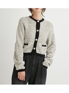 【エミ/emmi】のメランジニットジャケット 人気、トレンドファッション・服の通販 founy(ファニー) ファッション Fashion レディースファッション WOMEN アウター Coat Outerwear ジャケット Jackets インナー Inner ジャケット Jacket ツイード Tweed メランジ Melange エレガント 上品 Elegant thumbnail WHT[001]|ID: prp329100004167718 ipo3291000000028824697