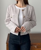 【ジュノア/JUNOAH】のLouere ツイードショートジャケット 人気、トレンドファッション・服の通販 founy(ファニー) ファッション Fashion レディースファッション WOMEN アウター Coat Outerwear ジャケット Jackets thumbnail ライトグレー|ID: prp329100004167721 ipo3291000000028824740