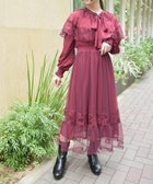 【アクシーズファム/axes femme】のリボン付ケープワンピース 人気、トレンドファッション・服の通販 founy(ファニー) ファッション Fashion レディースファッション WOMEN ワンピース Dress おすすめ Recommend エレガント 上品 Elegant チュール Tulle リボン Ribbon レース Race thumbnail ワイン|ID: prp329100004167788 ipo3291000000028825338