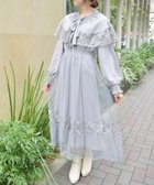 【アクシーズファム/axes femme】のリボン付ケープワンピース 人気、トレンドファッション・服の通販 founy(ファニー) ファッション Fashion レディースファッション WOMEN ワンピース Dress おすすめ Recommend エレガント 上品 Elegant チュール Tulle リボン Ribbon レース Race thumbnail グレー|ID: prp329100004167788 ipo3291000000028825340