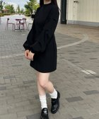 【ジュノア/JUNOAH】のハイネックウエストタックミニワンピース 人気、トレンドファッション・服の通販 founy(ファニー) ファッション Fashion レディースファッション WOMEN ワンピース Dress thumbnail ブラック|ID: prp329100004167798 ipo3291000000028825401