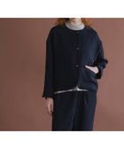 【その他のブランド/Other】の「WHYTO./ホワイト」ノーカラーボタンジャケット NAVY|ID: prp329100004167799 ipo3291000000028825407