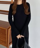 【ジュノア/JUNOAH】のcallautia ロングワンピース 人気、トレンドファッション・服の通販 founy(ファニー) ファッション Fashion レディースファッション WOMEN ワンピース Dress ロング Long thumbnail ブラック|ID: prp329100004167804 ipo3291000000028825425