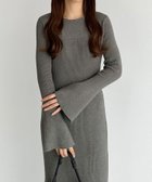 【ジュノア/JUNOAH】のcallautia ロングワンピース 人気、トレンドファッション・服の通販 founy(ファニー) ファッション Fashion レディースファッション WOMEN ワンピース Dress ロング Long thumbnail チャコールグレー|ID: prp329100004167804 ipo3291000000028825427