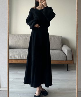 【ジュノア/JUNOAH】のLouere ニットトップス+ワンピース 人気、トレンドファッション・服の通販 founy(ファニー) ファッション Fashion レディースファッション WOMEN ワンピース Dress アクリル Acrylic |ID:prp329100004167805