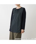 【レリアン/LEILIAN】のチェーン柄ノーカラーブラウス 人気、トレンドファッション・服の通販 founy(ファニー) ファッション Fashion レディースファッション WOMEN トップス・カットソー Tops/Tshirt シャツ/ブラウス Shirts/Blouses アンティーク Antique ウォッシャブル Washable ギャザー Gather チェーン Chain ファブリック Fabric フロント Front プリント Print ループ Loop 秋 Autumn/Fall thumbnail ネイビー|ID: prp329100004167822 ipo3291000000028825534