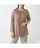 【レリアン/LEILIAN】のチェーン柄ノーカラーブラウス 人気、トレンドファッション・服の通販 founy(ファニー) ファッション Fashion レディースファッション WOMEN トップス・カットソー Tops/Tshirt シャツ/ブラウス Shirts/Blouses アンティーク Antique ウォッシャブル Washable ギャザー Gather チェーン Chain ファブリック Fabric フロント Front プリント Print ループ Loop 秋 Autumn/Fall thumbnail ブラウン系|ID: prp329100004167822 ipo3291000000028825535