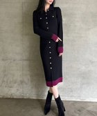 【ロイヤルパーティー/ROYAL PARTY】のトリコ配色衿タイトワンピース 人気、トレンドファッション・服の通販 founy(ファニー) ファッション Fashion レディースファッション WOMEN ワンピース Dress スマート Smart トリコ Toriko トレンド Trend フィット Fit 今季 This Season thumbnail ブラック|ID: prp329100004167884 ipo3291000000028826330