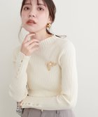 【ナチュラルクチュール/natural couture】の袖口べこべこ釦プチハイリブニット 人気、トレンドファッション・服の通販 founy(ファニー) ファッション Fashion レディースファッション WOMEN トップス・カットソー Tops/Tshirt ニット Knit Tops 2024年 2024 2024-2025秋冬・A/W Aw/Autumn/Winter/Fw/Fall/2024-2025 おすすめ Recommend なめらか Smooth インナー Inner サロペット Overalls シンプル Simple ジャケット Jacket トレンド Trend ハイネック High Neck フィット Fit リブニット Rib Knit thumbnail アイボリー|ID: prp329100004168041 ipo3291000000028906598