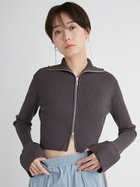 【エミ/emmi】の【emmi atelier】LENZING(TM) ECOVERO(TM)フロントジップカーディガン 人気、トレンドファッション・服の通販 founy(ファニー) ファッション Fashion レディースファッション WOMEN トップス・カットソー Tops/Tshirt カーディガン Cardigans ウォッシャブル Washable クロップド Cropped コンパクト Compact ジップ Zip ジャケット Jacket トレンド Trend フロント Front ブルゾン Blouson thumbnail GRY[006]|ID: prp329100004168043 ipo3291000000028828298