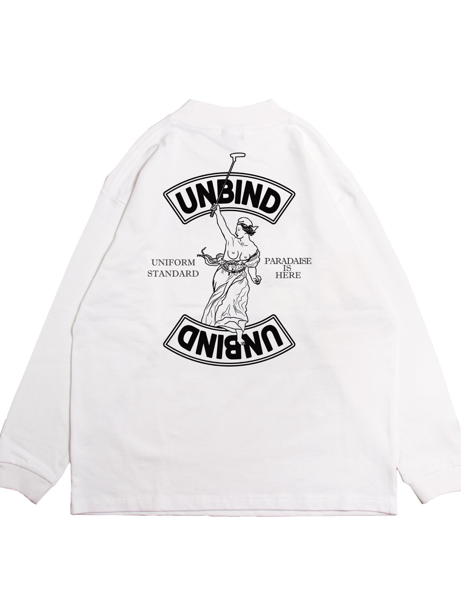 【その他のブランド/Other】の【UNBIND】REVO MOCK LONG TEE インテリア・キッズ・メンズ・レディースファッション・服の通販 founy(ファニー) 　ファッション　Fashion　レディースファッション　WOMEN　インナー　Inner　ゴルフ　Golf　ベーシック　Basic　モックネック　Mock Neck　ロング　Long　ホワイト|ID: prp329100004168127 ipo3291000000028829297